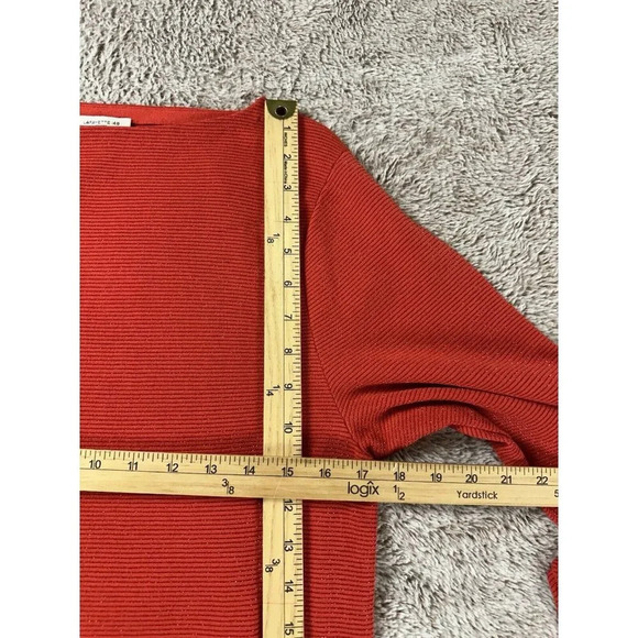 Lafayette 148 metallic boatneck sweater top red Size XS - Picture 8 of 16